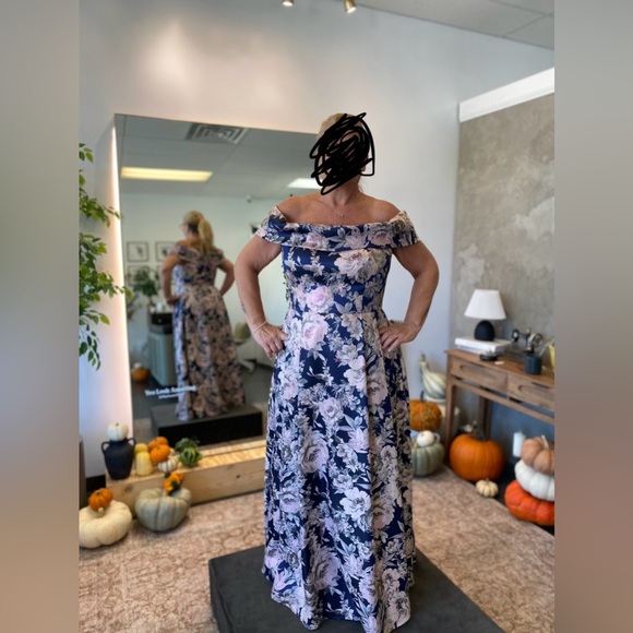 ALEX EVENINGS A-LINE MAXI DRESS WITH POCKETS 8157026 - Picture 7 of 9